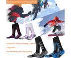 Winmax 4Pack Ski Socks Knee High Cold Weather Thermal Performance Hiking Socks For Women and Girl-MixColor