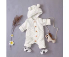 Baby Knitted One Piece Spring Autumn Newborn Clothing - White