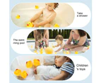 50 pcs Mini Yellow Rubber Duck Party Decoration, Bath Toy Rubber Duck, Pool Toy Rubber Duck, Baby Shower Decoration, Squeaky Duck Toy, Safe Children Toy