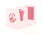 Baby Hand Foot Print Kit Keepsake New born Footprint Handprint -Pink