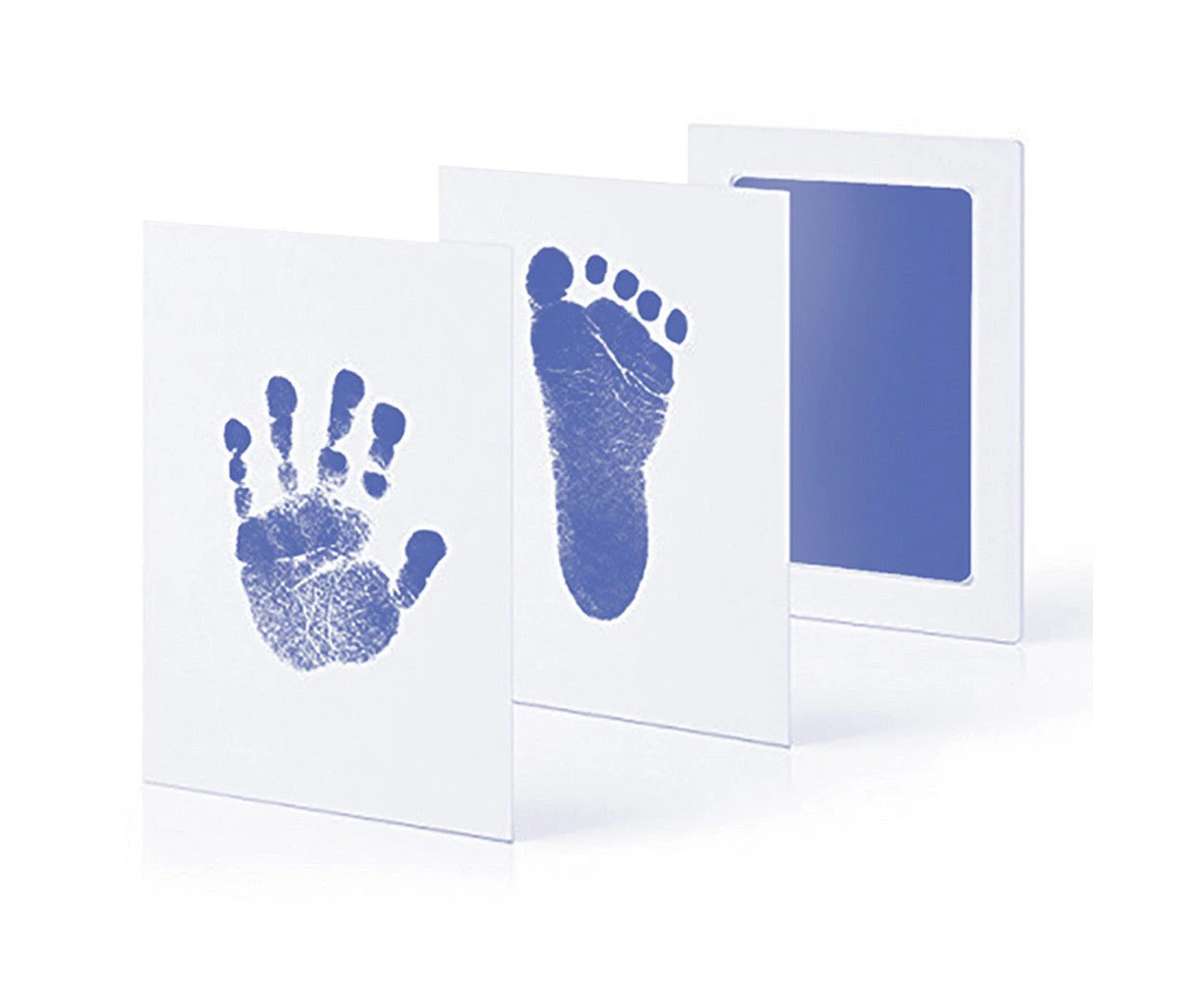 Baby Hand Foot Print Kit Keepsake New born Footprint Handprint -Light Blue