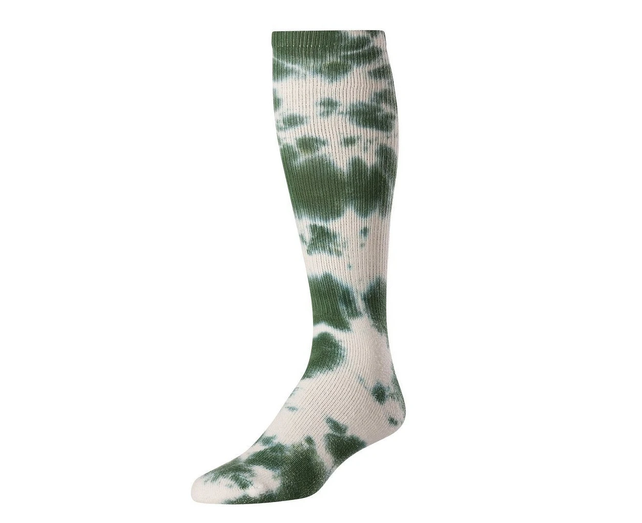 (Medium, Dark Green/White) - TCK Tie Dye Multisport Tube Socks