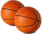 Rubber Mini Basketball For Mini Basketball Hoop, 2 Pack