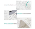 Muslin Burp Cloths 4 Pack Large 100% Cotton 6 Layers 30*60