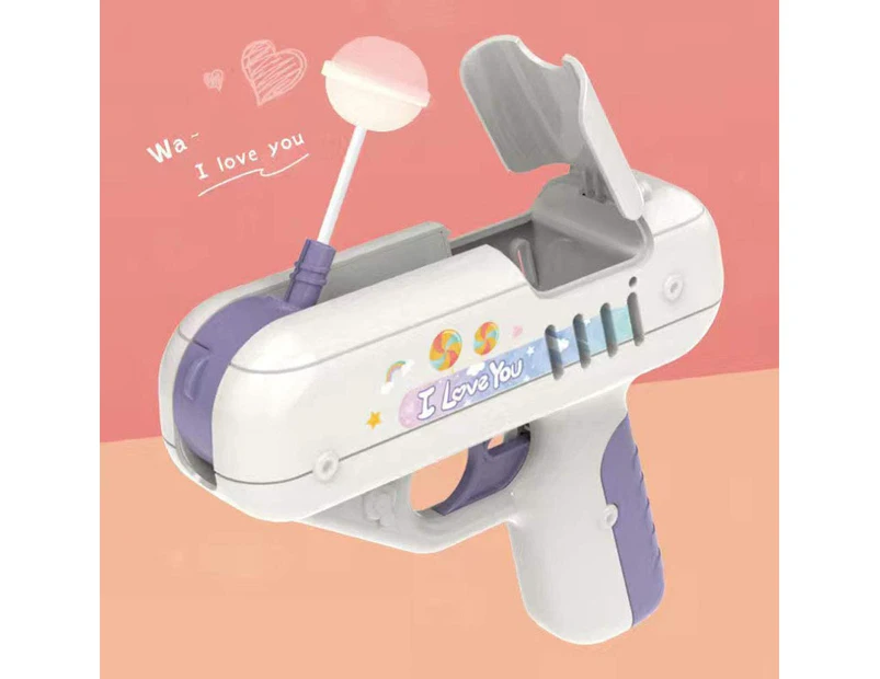 Oriflame Candy Gun Toy, Lollipop Gun Toy for TIK Tok Video, Surprise for Boy/Girl Friend (Purple)