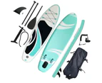 Stand Up Paddle Board SUP 10'6'' 3.2m with Bonus Pump Paddle Accessories - Mint