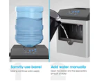 Advwin 2 in 1 Portable Ice Maker Water Dispenser Home Commercial Countertop Ice Cube Machine Silver