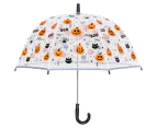 X-brella Childrens/Kids Halloween Pumpkin Umbrella (Clear/Orange) - UT1585