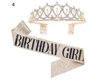 1 Set Shoulder Strap Pretty Hair Accessories Women Queen Crown Party Decoration for Birthday 4