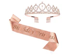 1 Set Shoulder Strap Pretty Hair Accessories Women Queen Crown Party Decoration for Birthday 25