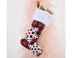 Christmas Stocking Eye-catching Cartoon Pattern Polyester Hanging Fireplace Stockings Decor for Home