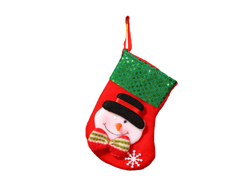 Christmas Stocking Cartoon Shape High Capacity Three-dimensional Wear Resistant Decorative Super Soft Merry Xmas Socks Gift Candy Bags for Party