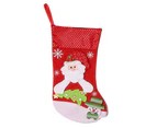 Stocking Extra Large Super Soft Wear Resistant Non-Fading 3D Visual Effect Decorative Flannel Christmas Stocking Xmas Tree Decor Candy Gift Bag for Home