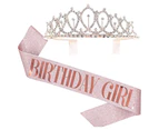 1 Set Shoulder Strap Pretty Hair Accessories Women Queen Crown Party Decoration for Birthday 2