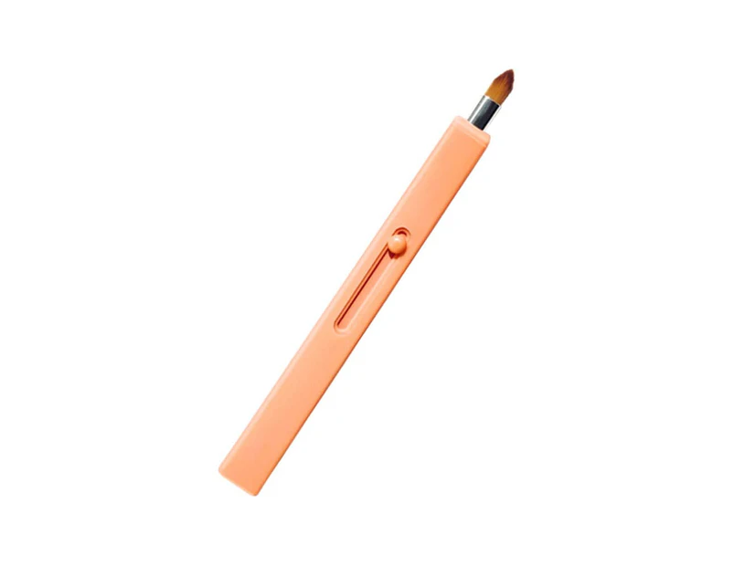 Portable Retractable Lip Brush Applicators Gloss Makeup Beauty Tool Travel Lipstick Cosmetic Applicator for Women and Girls