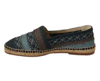 Dolce & Gabbana Blue Gray Slip On Buffalo Espadrille Shoes