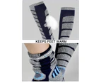 Winmax Ski Socks for Skiing Snowboarding Outdoor Sports Performance Socks-DarkBlueGreen