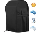 Barbecue cover, waterproof protective cover for gas barbecue, 77 x 67 x 110 cm, black