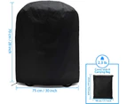 Barbecue cover, waterproof protective cover for gas barbecue, 70 x 75 cm, black