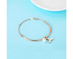 Boxed Pretty in Nacre Necklace and Bracelet Bangle Set in Rose Gold