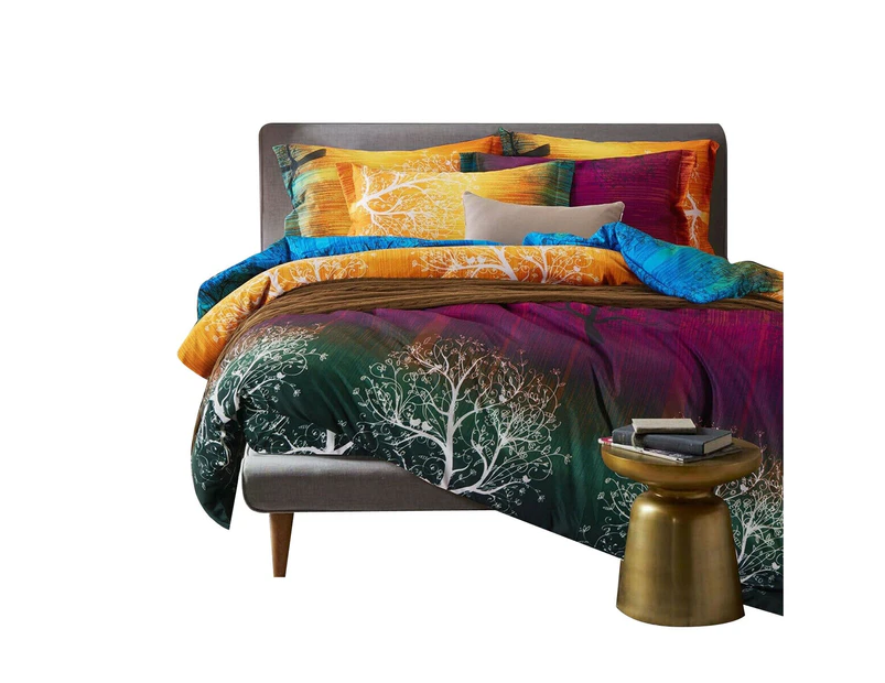 Ultra Soft Single Double Queen King Quilt Cover Set- Magic Forest