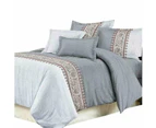 Ultra Soft Single Double Queen King Quilt Cover Set - Bohemian Grey