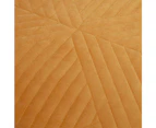 J. Elliot Merida Velvet 240x260cm Quilted Coverlet w/2 Pillowcase Set Mustard