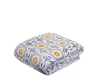 J. Elliot Oriana Queen/King Size Bed Flannel Blanket 240x260cm Home Bedding Grey