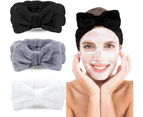 Hair band set of 3,cosmetic headband for women,bow hair band