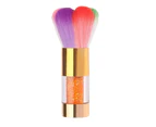 Colorful Nail Art UV Gel Dust Remover Cleaning Brush Manicure Pedicure Tool-Golden