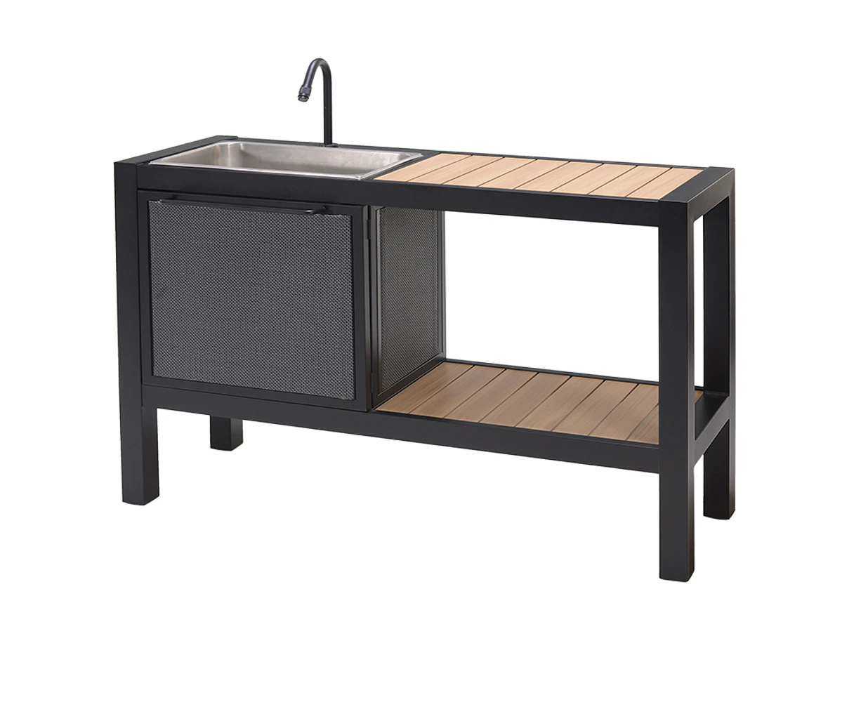 Portsea Outdoor Patio Aluminium Kitchen Island Bench Sink