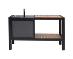 Portsea Outdoor Patio Aluminium Kitchen Island Bench Sink - Outdoor Furniture Accessories -