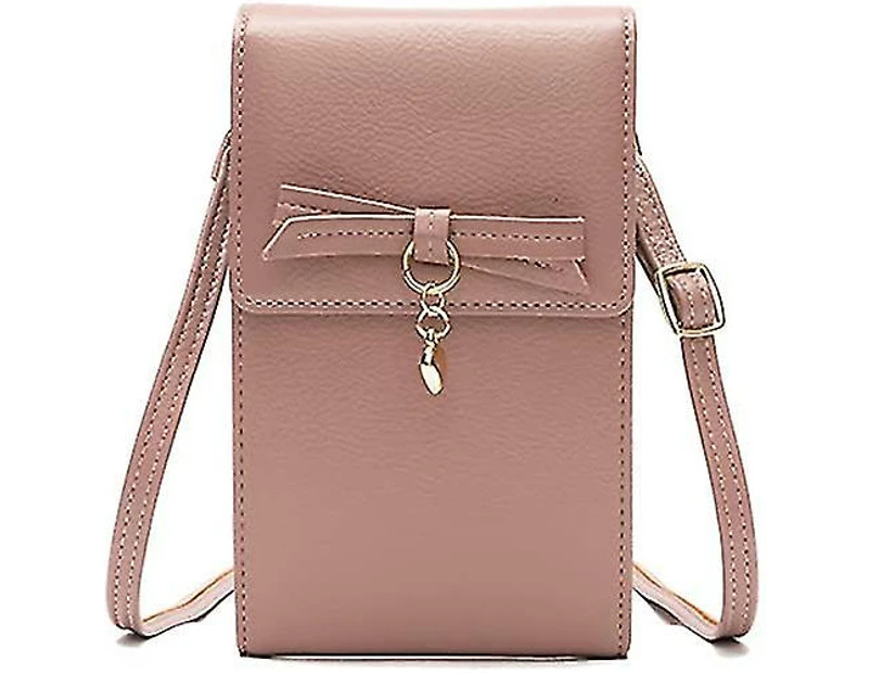 Crossbody Phone Bag For Women, Small Shoulder Bag Cell Phone Wallet And Handbags - Pink