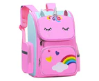 Children Kids Unicorn Backpack Shoulder Strap School Bag Rucksack - Pink