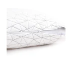 Set of 2 Rayon Single Memory Foam Pillows