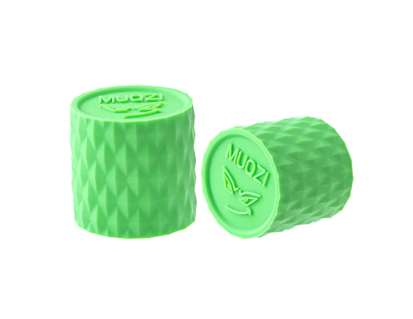 1 Pair Practical Handlebar End Cover Good Toughness Anti-scratch Cycling Accessories Compact Bike Handlebar End Sleeve for Mountain Bike-Green - Green