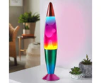 Rainbow Lava Lamp with Rainbow Base