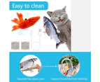 2 Pack Electric Flapping Fish Toy Cat Kick Toy, Realistic Moving Cat Fish Toy, Dancing Fish Catnip Toys