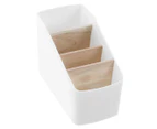 2 x Boxsweden Bano 4-Section Organiser w/ Bamboo Inserts - White/Natural