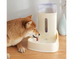 3.8L Large Capacity Dog Cat Automatic Water Food Dispenser Feeder Pet Supply-Pink