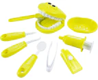 Early education toothbrush toy children role-playing toy crocodile cartoon toothbrush toy teaching toothbrush model-Yellow