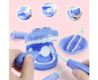 Early education toothbrush toy children role-playing toy crocodile cartoon toothbrush toy teaching toothbrush model-green