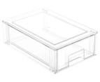 2 x Boxsweden 32x21cm Crystal Stackable Organiser Drawer - Clear