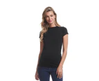Soon Maternity Classic Cotton Maternity T Shirt - Black