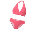 Bikini Split Slim Swimsuit High Waist Bikini for Swimming-Pink