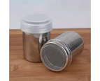 Stainless Steel Chocolate Shaker Flour Powder Icing Sugar Coffee Sifter+Lid