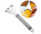 Stainless Steel Corn Slicer Peeler Thresher Cutter Kernel Remove Kitchen Tool