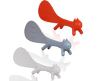 Cartoon Non-stick Squirrel Shape Spoon Rice Scoop Ladle Kitchen Cooking Tool-Grey