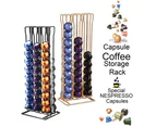 60 Coffee Capsules Storage Rack Organizer Pods Holder Display Stand Dispenser-Golden