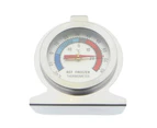 Portable Round Dial Kitchen Stainless Steel Freezer Refrigerator Thermometer-1pc